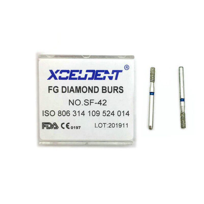 10 buc. Freze dentare cu diamant FG Burghie de mare viteză pentru lustruire Instrument de netezire Instrument de stomatologie SF-42