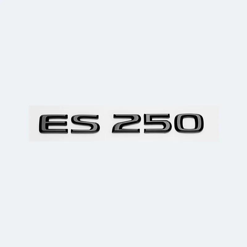 3D Metal Car Letters Rear Trunk Badge Sticker For Lexus Series ES200 ES240 ES250 ES300 ES350 Chrome Glossy Black Emblem