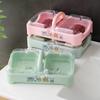 Flip-top Double Compartment Soap Dish with Drainage and Lid