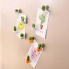 Novelty Refrigerator Magnet Button Message Sticker Home Decoration Fridge Magnets Cactus