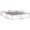 VidaXL Extra Long Bed Frames Without Mattress 160x220 Cm Solid Pine Wood, Bed, Bedroom Furniture, Wooden Bed, Double Bed, 852422