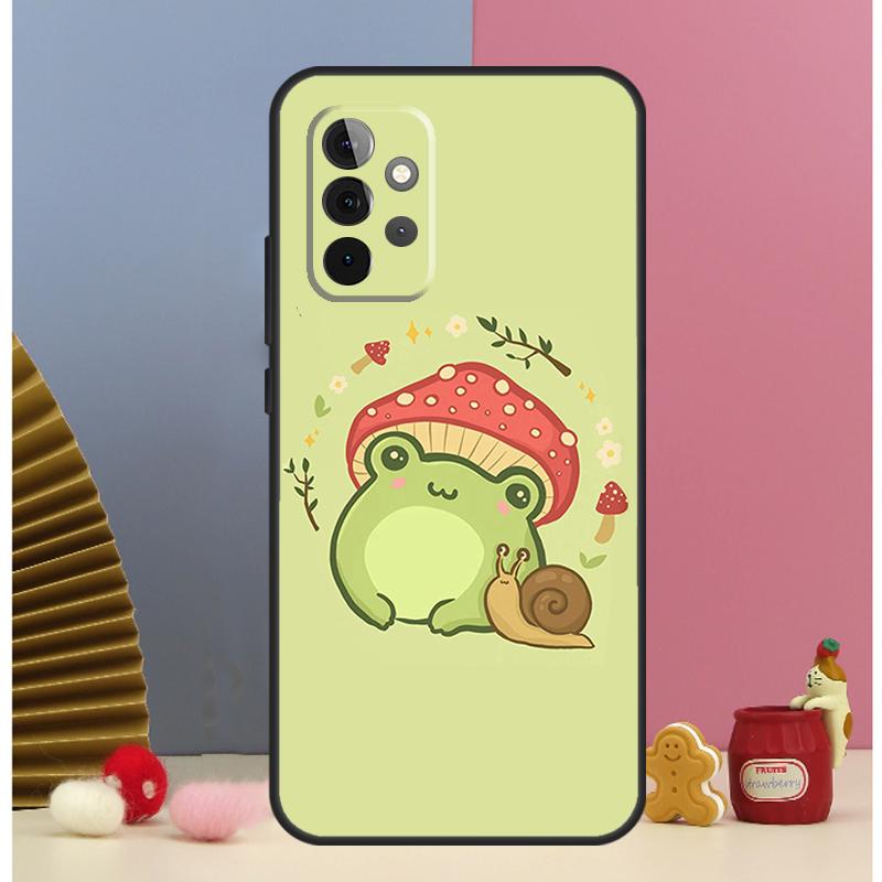 Cottagecore Frog Mushroom Aesthetic Cover For Samsung Galaxy A53 A33 A52 A32 A22 A12 A13 A23 A51 A71 A14 A34 A54 A15 A25 Case