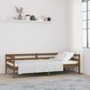 Daybed in Honey Brown 90 x 190 cm Solid Pine Wood