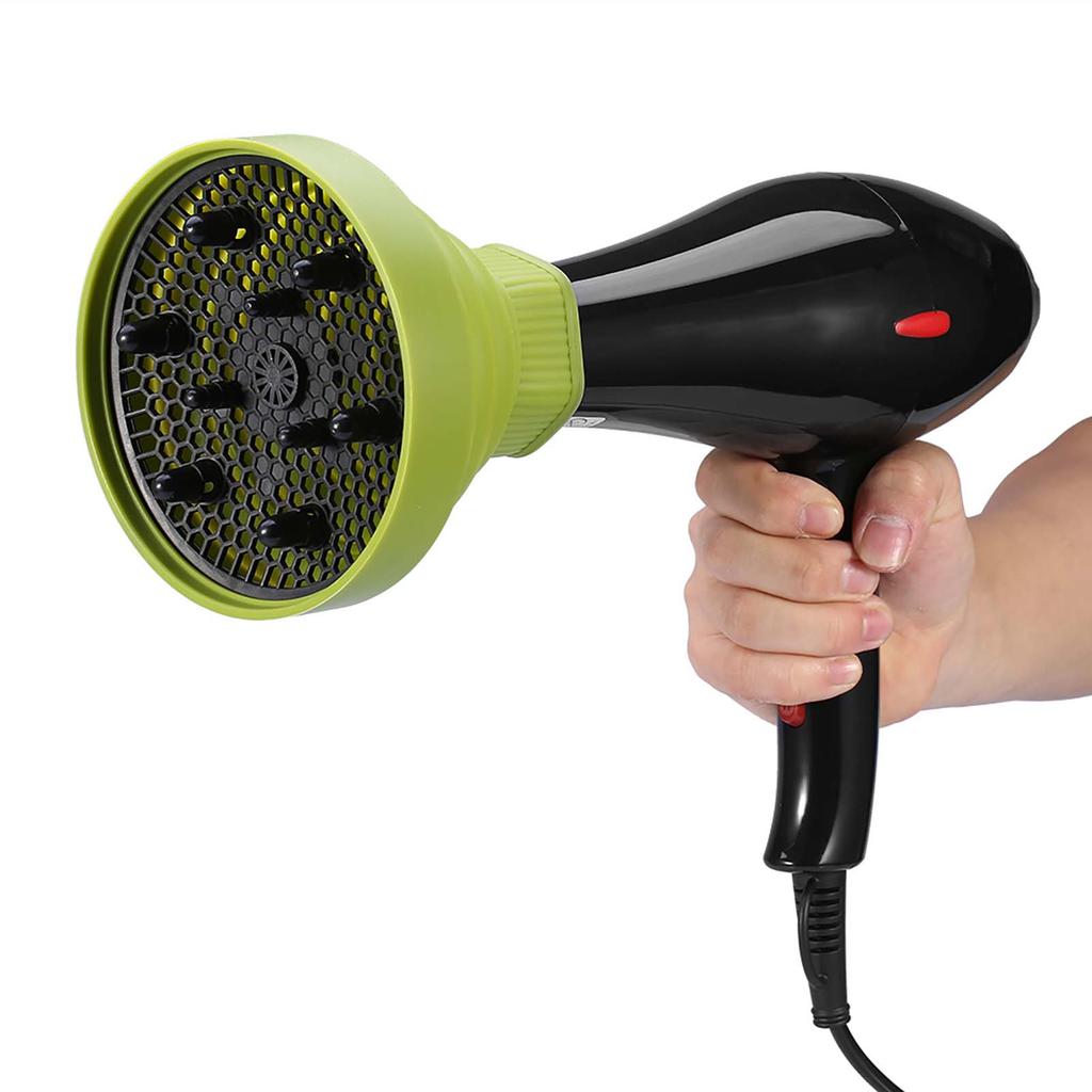 Salon Foldable Folding Hairdryer Hair Blower Diffuser Cover Styling Hairdressing Tool(Green)