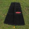 European High Street JNCO Pattern Embroidered Hip-Hop Loose Wide Leg Jeans