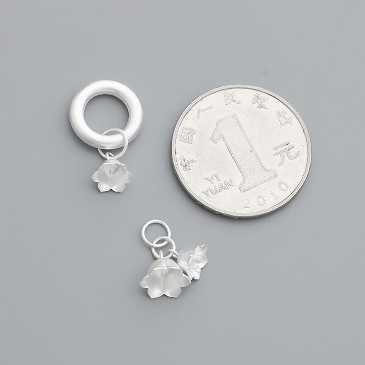 S990 Sterling Silver Lily of the Valley Pendant Bracelet/Necklace Charm