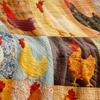 Hühner-Print-Decke Weich Faltbar Atmungsaktive Steppdecke Überwurf Niedliches Tiermuster Bett Sofa Decke für Zuhause Schlafzimmer Deko Geschenke