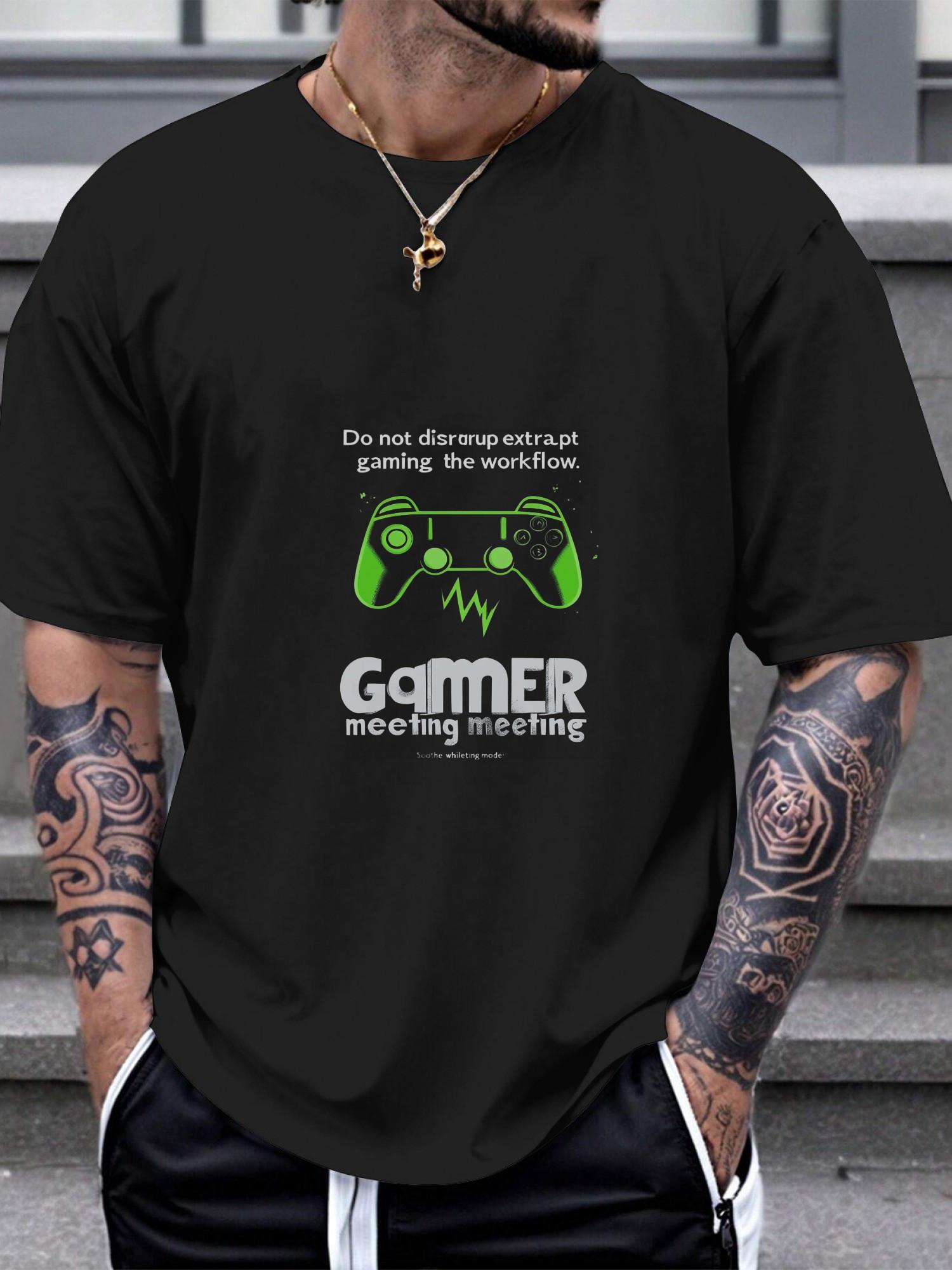 1pc Gamer meeting mode: Gratis gaming controller T-shirt M