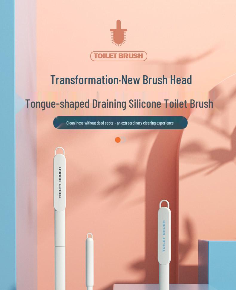 Wall-Mounted Toilet Brush Set with Base - Luxurious and Drainable Design