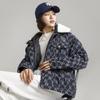 New MLB Jacket Unisex Dark Marine Blue 3ADKM0124-50NYD