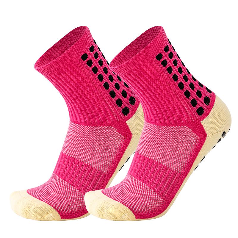 Unisex rutschfeste Sportsocken bis zur Wade mit Gel-Grip & gepolsterter Sohle - Atmungsaktiv für Yoga & Fußball