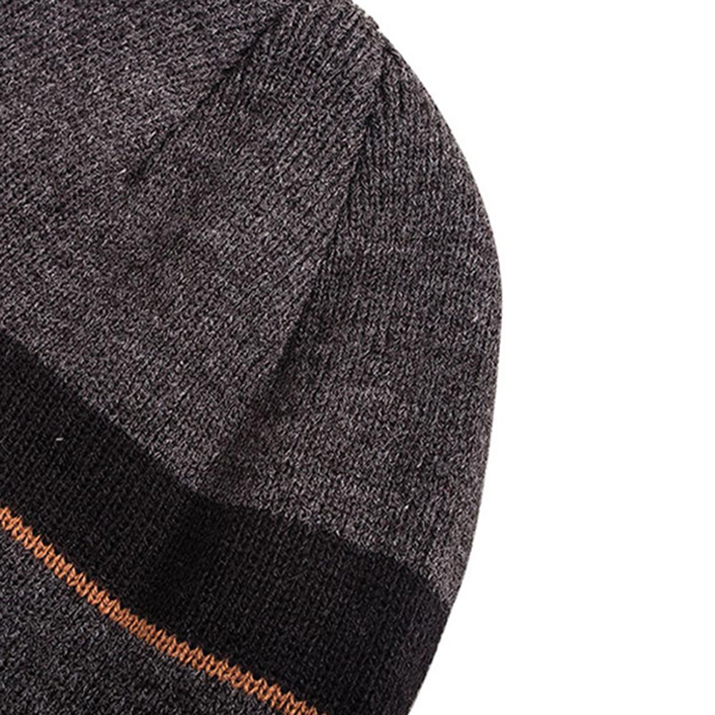 Adult Unisex Hat Wireless Bluetooth Headset for Phone and Music Warm Striped Knitwear Beanie