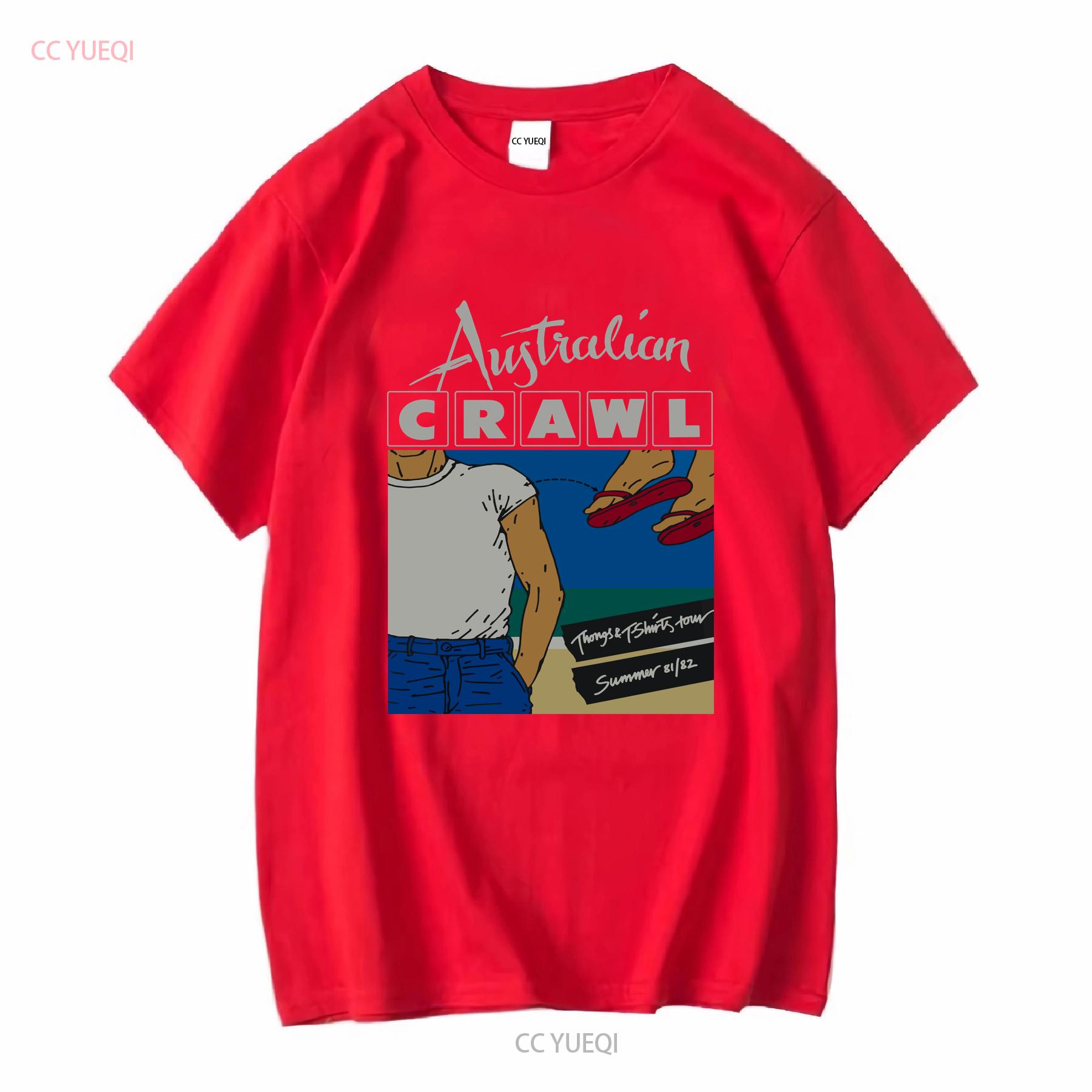 AUSTRALIAN CRAWL BAND For Fan S to 5XL T shirt GC1420 long or short sleeves vintage Washed Stretched Comfortable fashion S