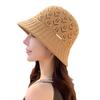 Breathable Hollow Straw Sun Hat for Women, Spring and Summer Outdoor Travel Sun Protection Hat, Korean Style Wide Brim Versatile Beach Hat