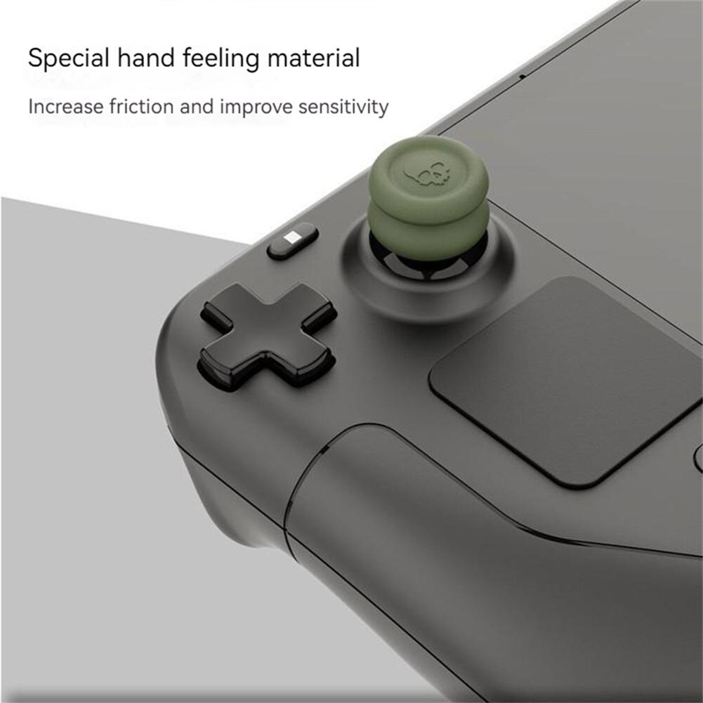 6pcs Joystick Cap Compatible For Steam Deck Fps/tps Chicken Eating Artifact Silicone Non-slip Thumbstick Cover