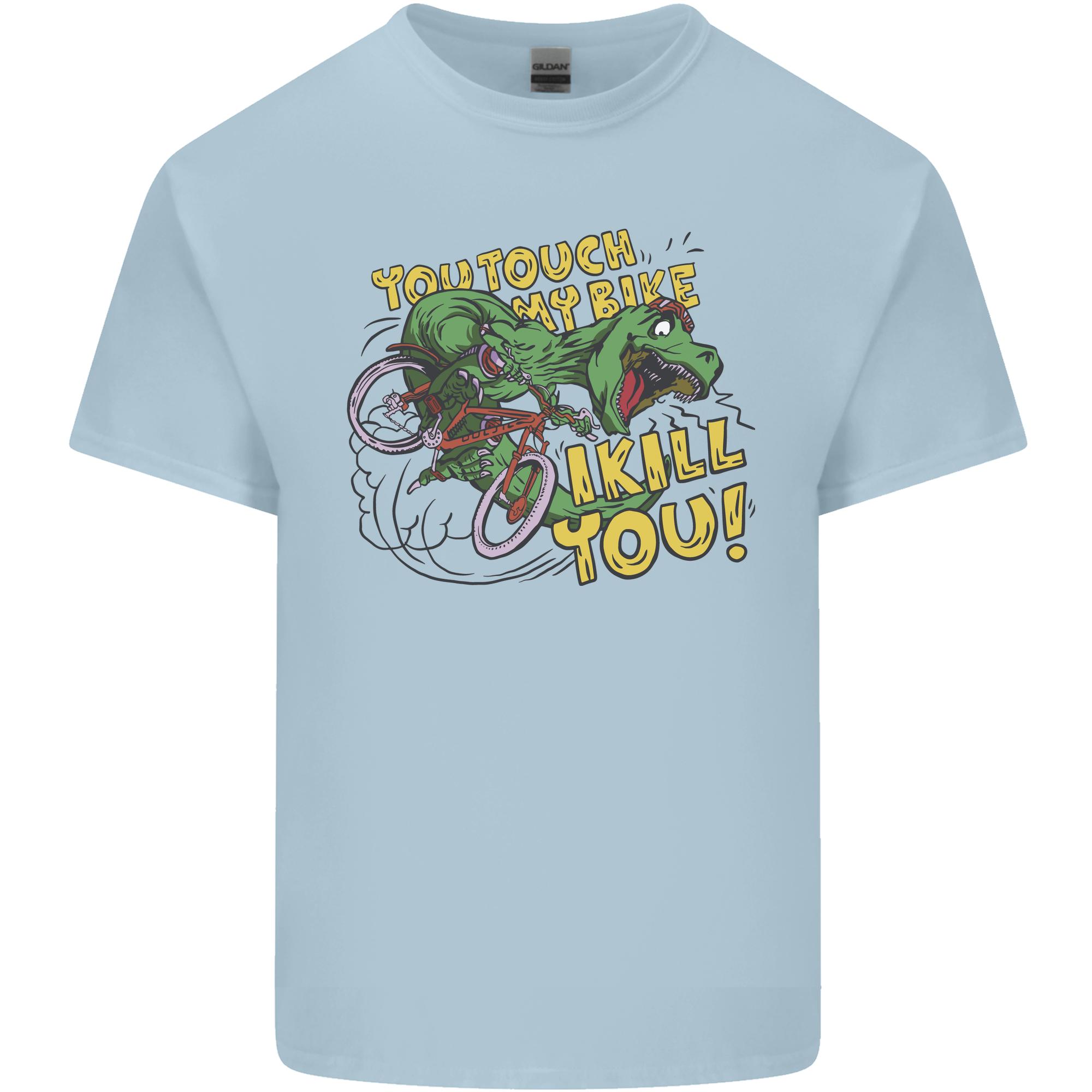 TRex Dinosaur Funny Cycling Cyclist Unisexs Light Cotton TShirt S