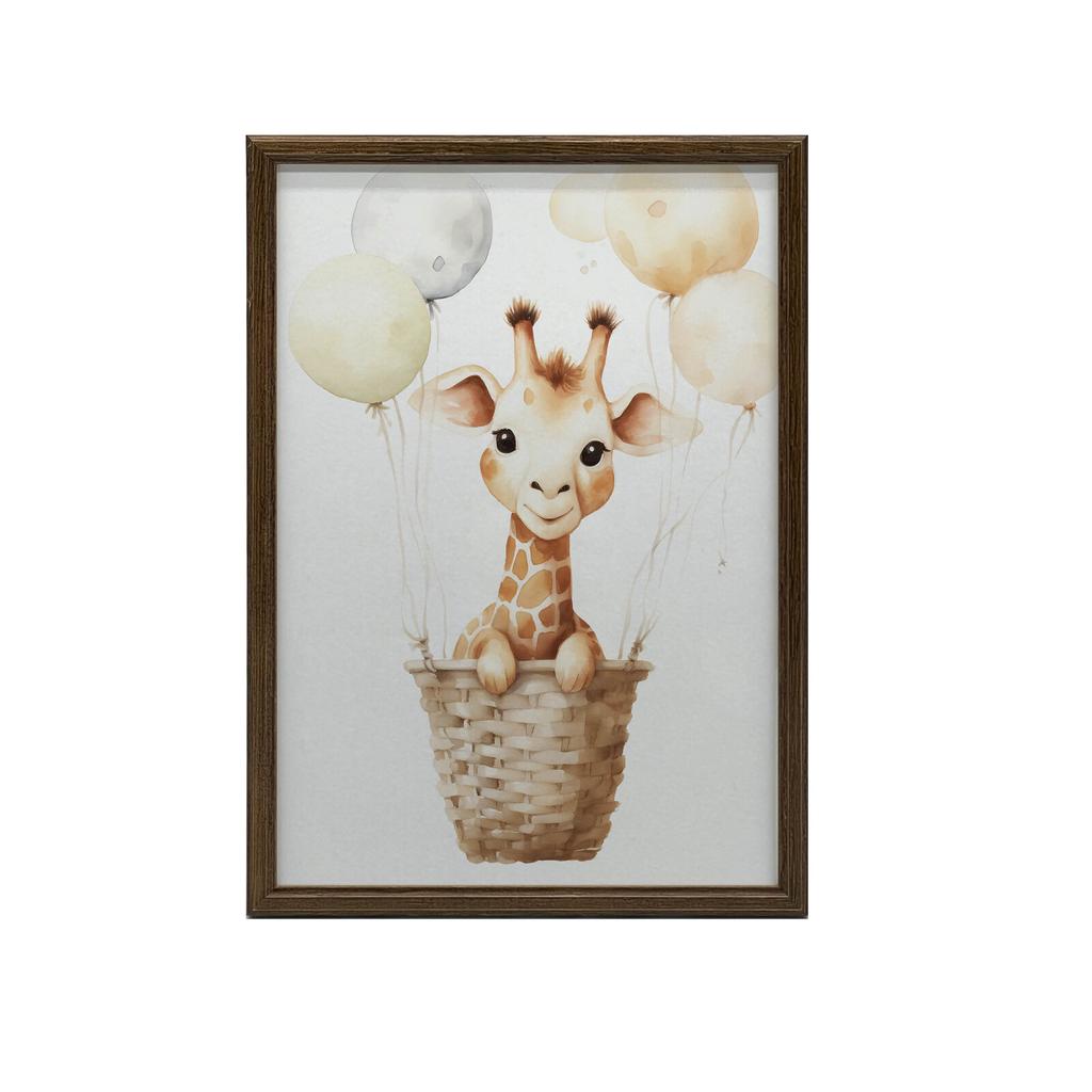 Happy Giraffe's Journey Happy Giraffe's Journey, 70X100 Cm, Frameless, Matte Paper 230 Gsm