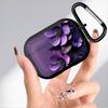 Custodia morbida per auricolari con motivo floreale viola, Cover Case per Airpods 3 Pro 2 Pro3 4 Pro2 1