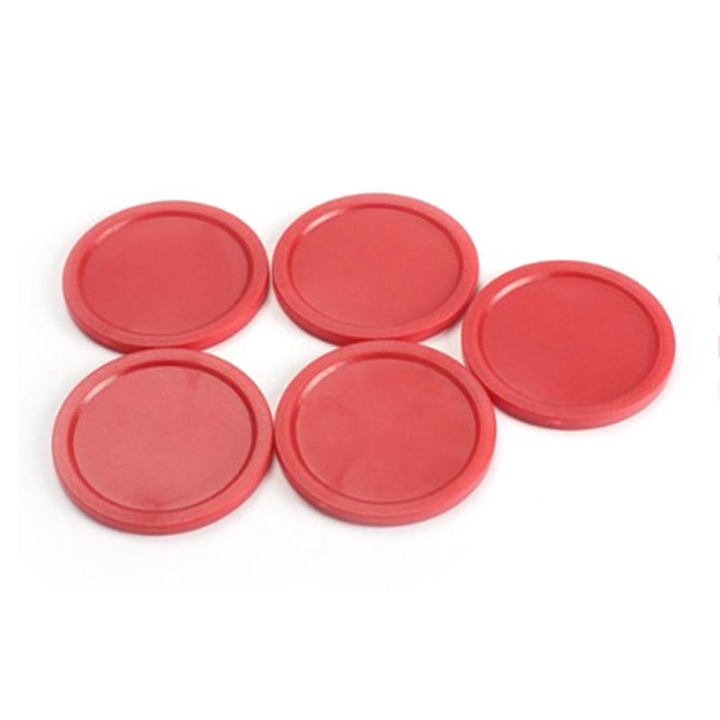 5Pcs Durable Mini Air Hockey Table Pucks 51Mm Puck Children Table Red