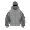 Men's Double Hood Colorblock Loose Trendy Hood Cardigan Zipper Hoodie