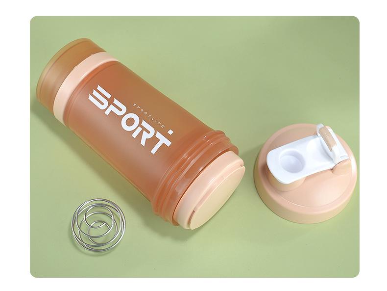 500ml Portable Student Shaker Cup with Scale and Direct Drink Spout