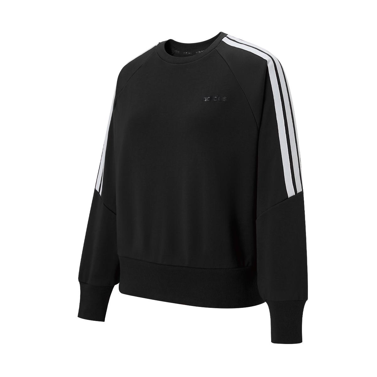 Adidas Пуловер с круглым вырезом и тремя полосками, с длинным рукавом, женская толстовка KQ5364 M