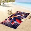 Sonic Action Print Beach Towel, Large Soft Quick Dry Towel for Beach Camping Swimming