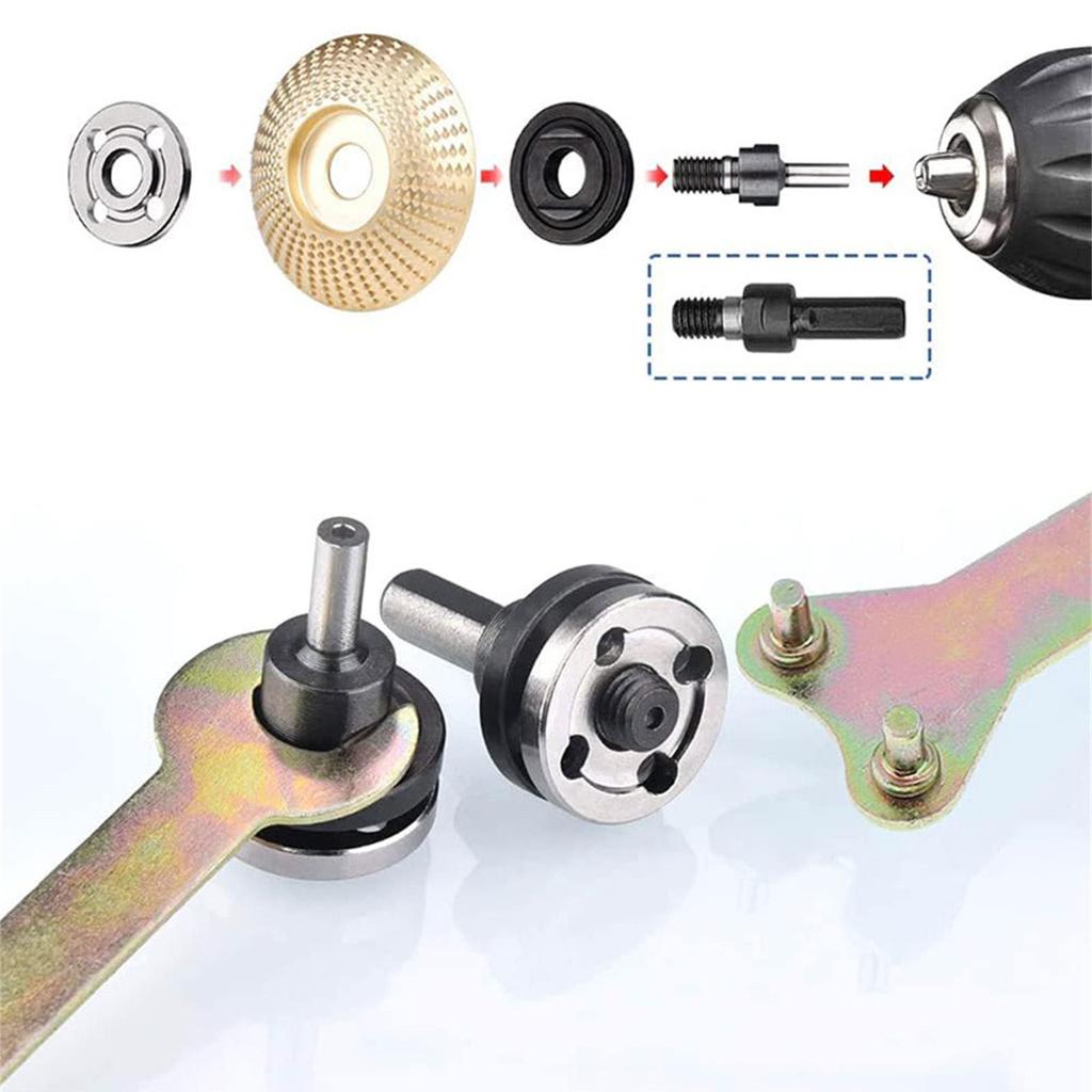 10Pcs Electric Drill Conversion Angle Grinder Connecting Rod Kit for Cutting Disc Polishing Wheel Metals Handle Holder