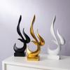 Modern Flame Small Sculpture Resin Home Decor For Living Room And Office Gift