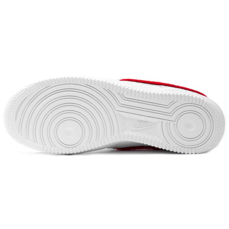 Nike Air Force 1 Low 3D Chenille Swoosh White Red Blue Sneakers 823511-106