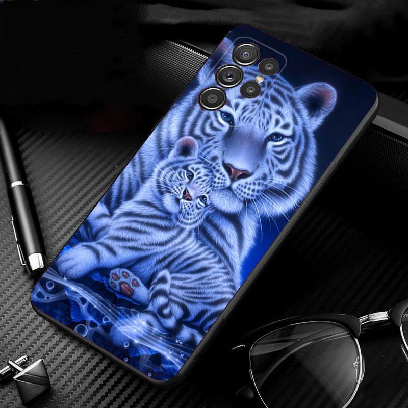 Cute Baby Tiger Phone Case For Samsung S24 S23 S22 S21 S20 Ultra S20 S22 S21 S10E S20 FE S24 Plus Shell Case