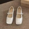 Evening wind small single shoes 2025 new women's spring flat bottom with skirt Mary Jane shoes soft sole French beanie shoes