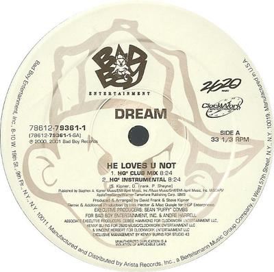 12-Zoll Schallplatte DREAM - He Loves U Not 78612793611 Bad Boy Enterta 2001 US Dance & Electronica Gebraucht