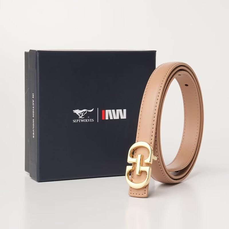 Qipilang Women s Fashion Cowhide Belt 100cm