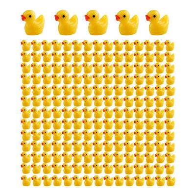50/100/200PCS Resin Mini Duck Miniature Figurines Ornaments Tiny Duck Handicraft Micro Landscape Garden Crafts Home Decoration