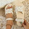 Fashion Ladies Shoes on Offer 2025 New Light Open Toe Slippers Women Outdoor Casual Weave Round Toe Flat with Plus Size Women's Sandals