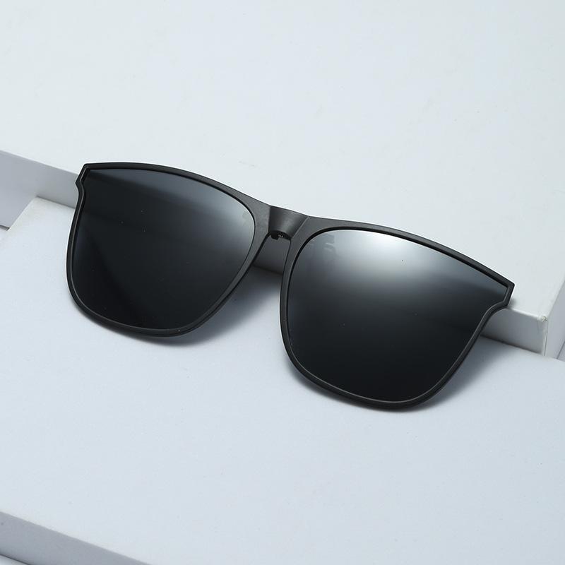 Polarized Clip Sunglasses Myopia Glasses Clip Driver Fishing Outdoor Cycling Night Vision Myopia Clip-On Sun Shading Eyeglasses