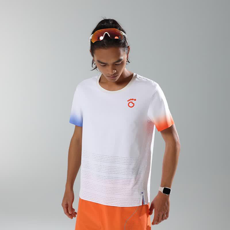 Macondo Wind Tunnel Print Running T-Shirt L