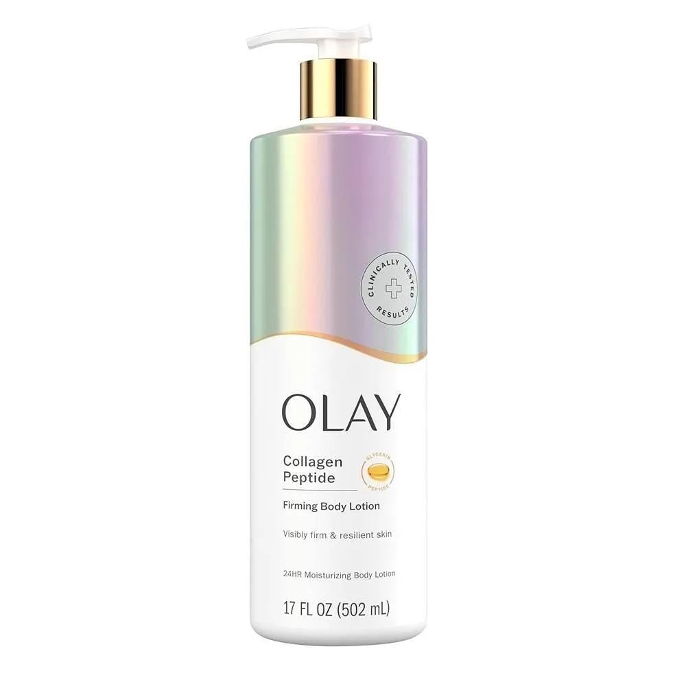 Olay Body Lotion 502ml 1 Pack Collagen Peptide Olay Firming & Hydrating Body Lotion with Collagen, 17 fl oz