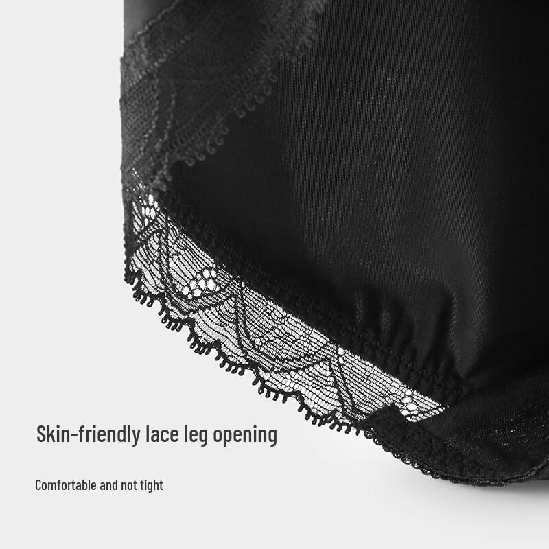 Manifen Women's Comfortable Mid-Low Waist Lace Panties