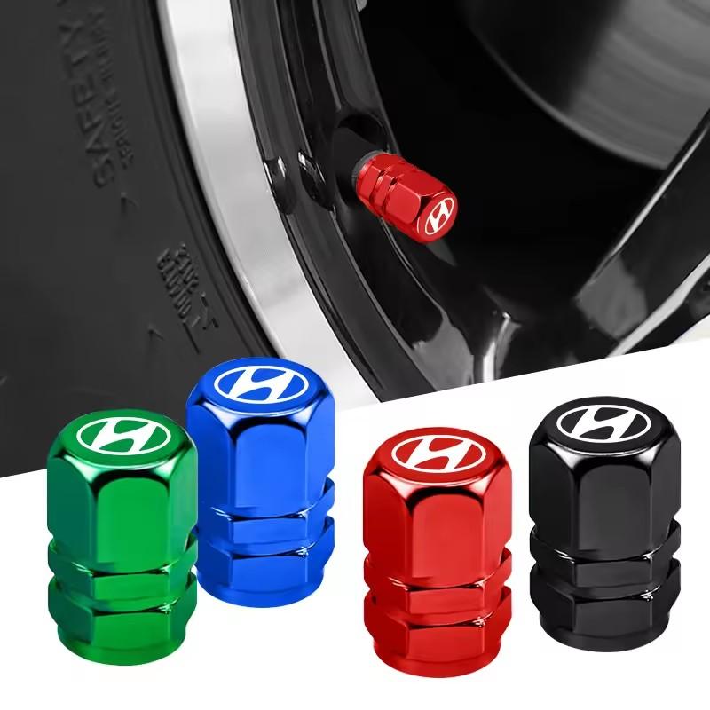 4pcs Styling Wheel Tire Valve Air Stem Cap Duust Cover For Hyundai Venue Veloster Tucson Accent Kona Elantra Genesis Solaris GDI KK5