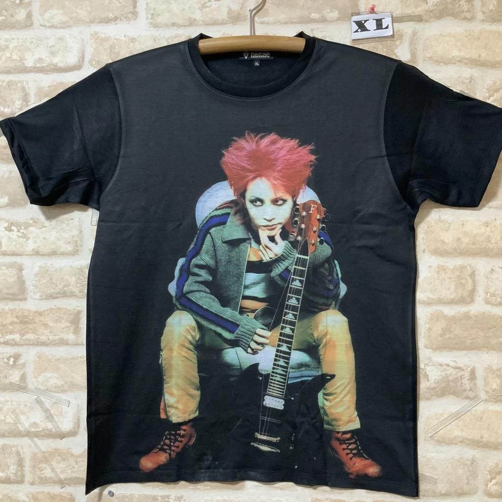 X JAPAN Hide T-shirt Tops Tees Unisex XL Size Yellow Heart Visual-Kei Guitarist New J-Rock Band