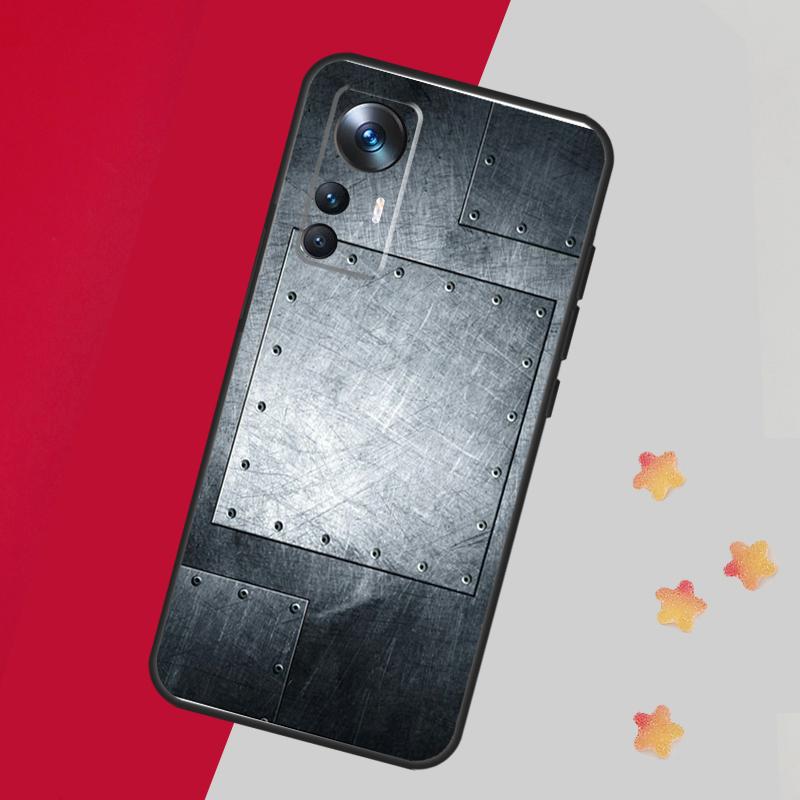 Steel Iron Metal Pattern Case For Xiaomi 13T Pro 12T 11T 12 14 13 Lite 12X POCO F5 X3 X5 Pro X4 F4 M5 M5s F3 Cover