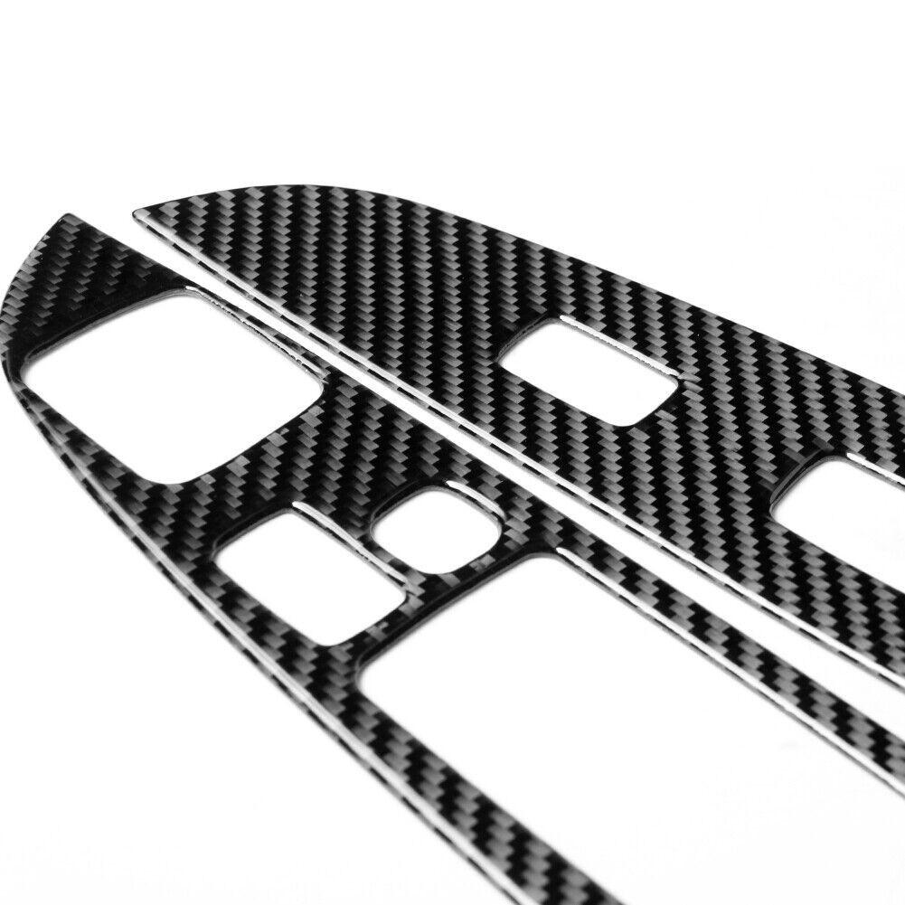 4x Carbon Fiber Interior Window Switch Panel Trim Cover For Lexus IS250 2006-10