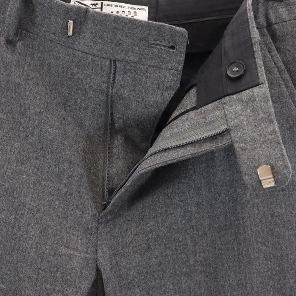 KITSUNE Sanyo Shokai Italian Wool 100% Wool Long Pants 42 Gray Men's Used