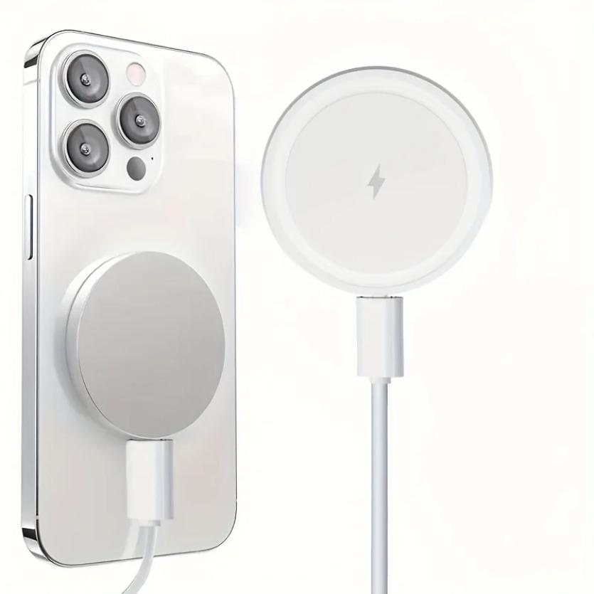 Mini Magnetic Wireless Charger Pad For Magsafe iPhone 17 16 15 14 13 Pro Max Samsung LED Magnet Fast Charging Phone Stand