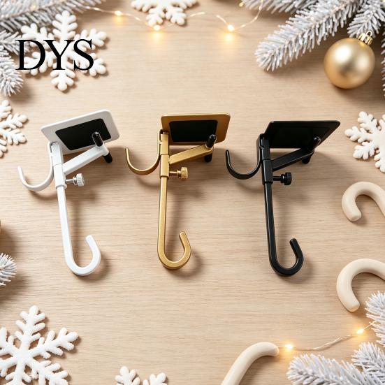 Over The Door Hanger Garland Stocking Hanger, Adjustable No Drilling Christmas Hook, Metal Wreath Bracket Heavy Duty Holder for Fireplace Decor Hook