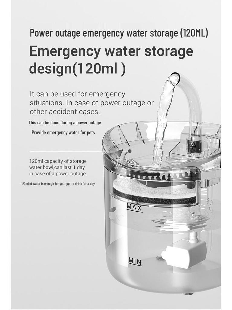 Smart Pet Water Dispenser & Feeder with Automatic Circulation Filter for Cats and Kittens