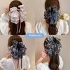 Chiffon Chiffon Flower Hair Clip Headwear Bowknot Hairpin Large Size Bow Ribbon Hair Claw  Women