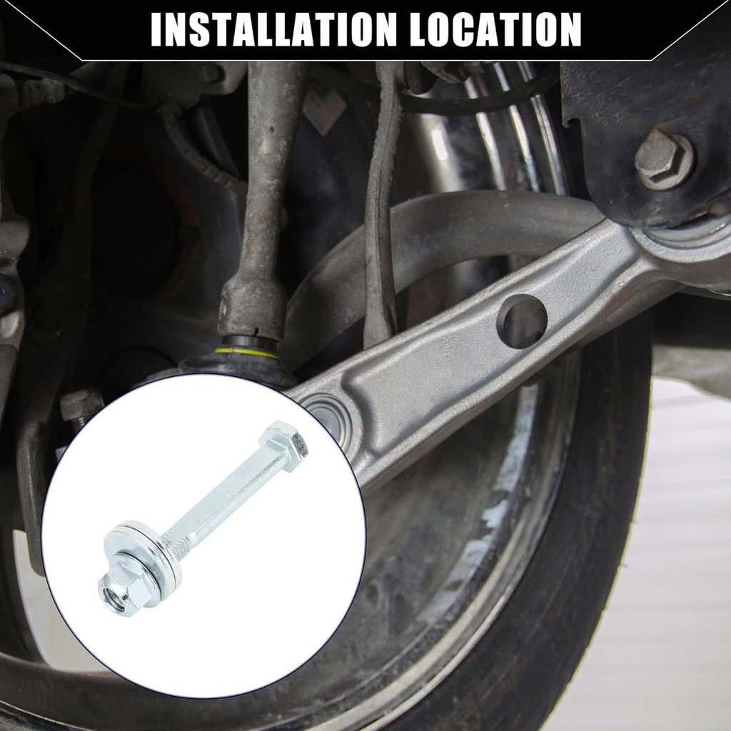 N.º 13100047 Kit de pernos de alineación de ángulo de piñón de avance para Dodge Ram 1500 1994-1999 / Perno de inclinación inferior delantero / Duradero / 1 juego